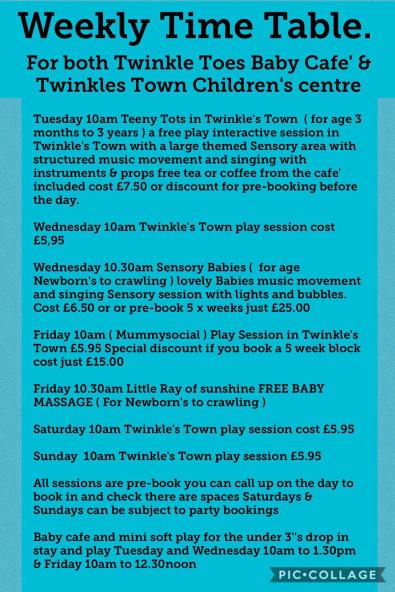 weekly timetable